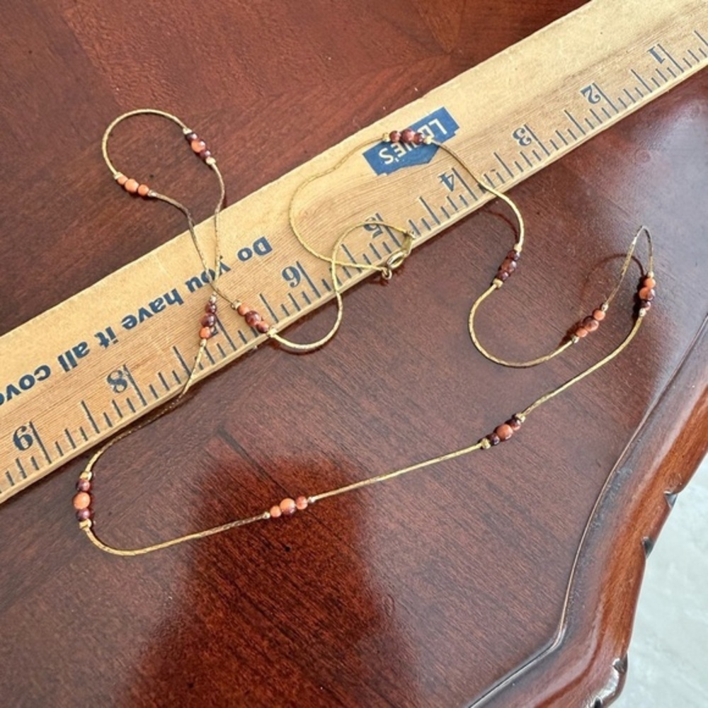 Vintage Stamped Korea Long Necklace